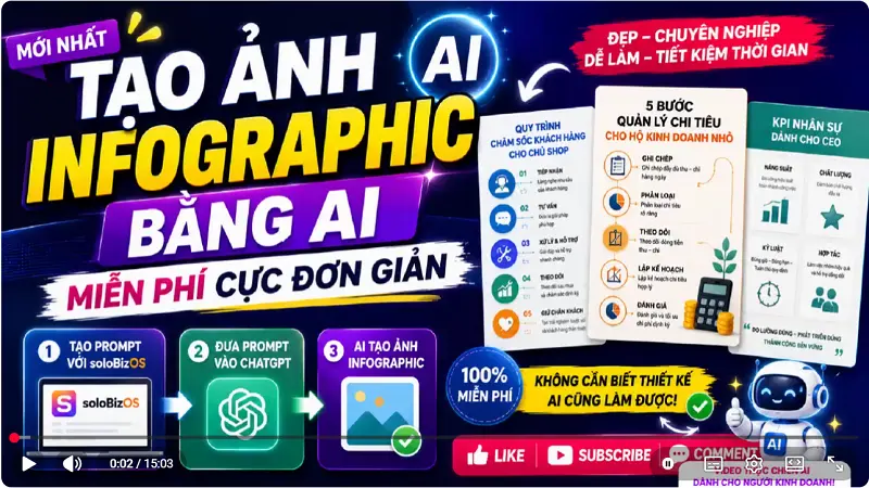 Tạo Ảnh InfoGraphic Quảng Cáo bằng AI miễn phí cực đơn giản